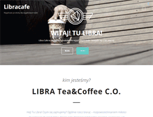 Tablet Screenshot of libracafe.pl